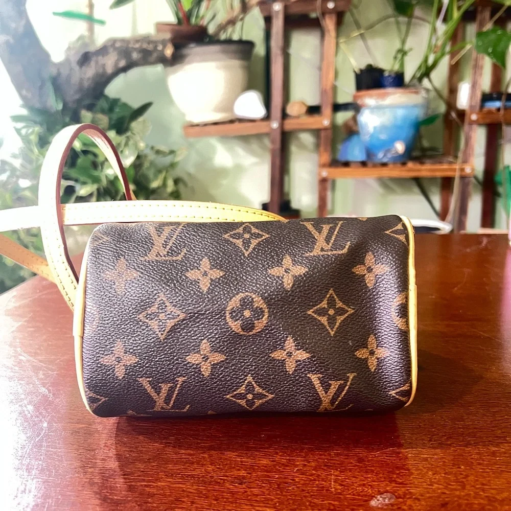 Louis Vuitton Brown and Tan Monogram Mini Bag - Picture 6 of 8